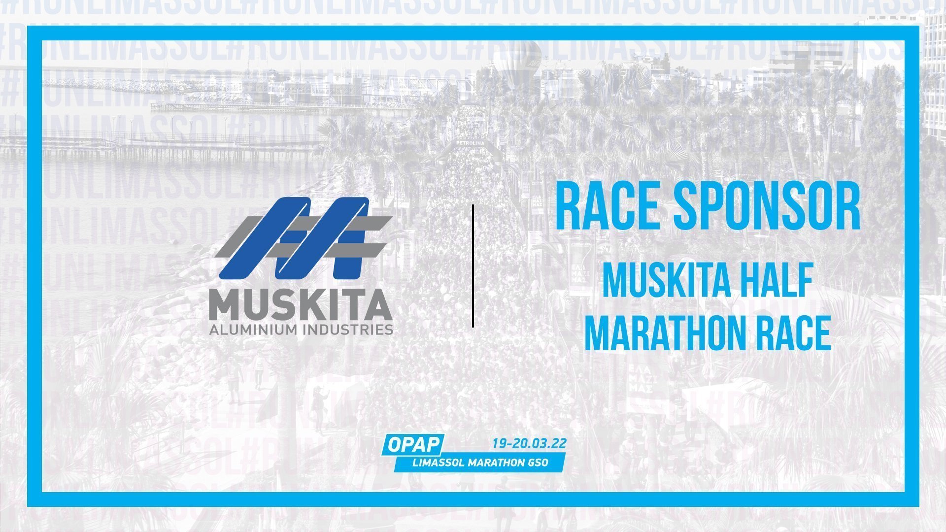 MUSKITA Aluminium Industries sponsors the 14th OPAP Limassol Marathon GSO Half Marathon Race